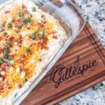 twice baked potato casserole on board